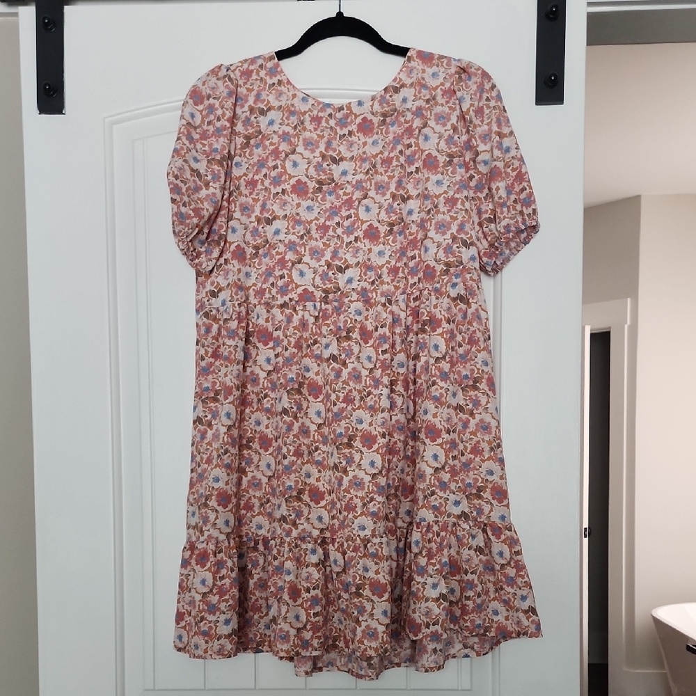 Floral Puff Sleeve Dress